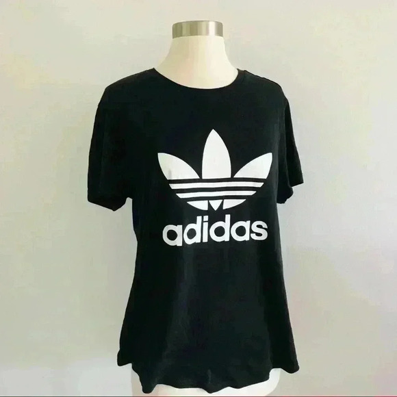 Adidas Trefoil Logo Tee Shirt Sz S - Picture 6 of 8